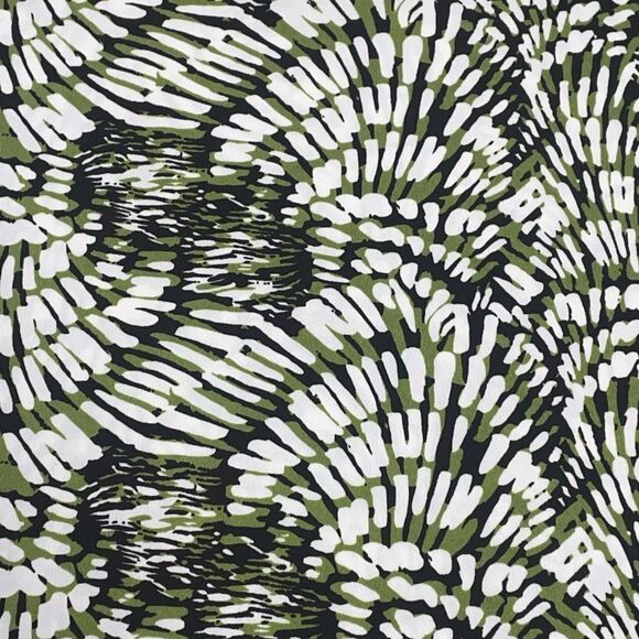 Merona Green Black and White Print Faux Wrap Top - Picture 3 of 6